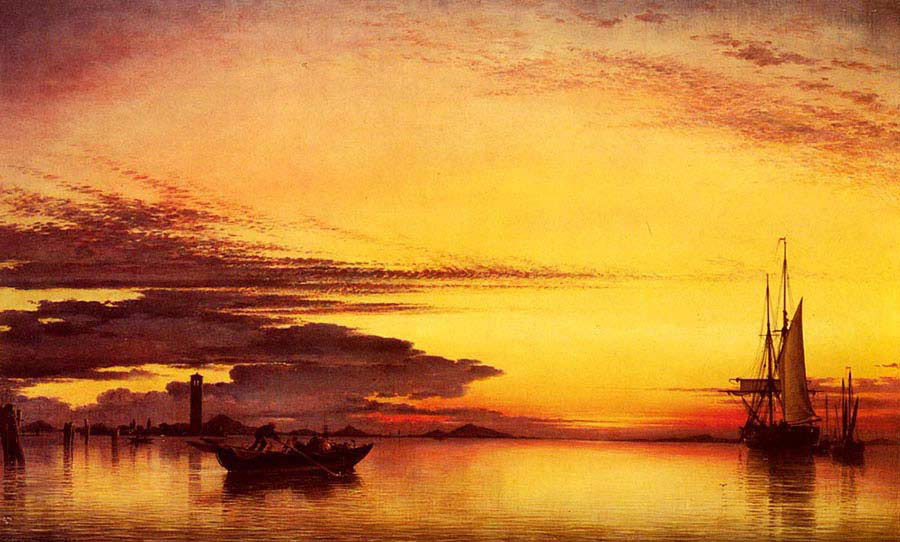 Sunset on the Lagoon of Venice